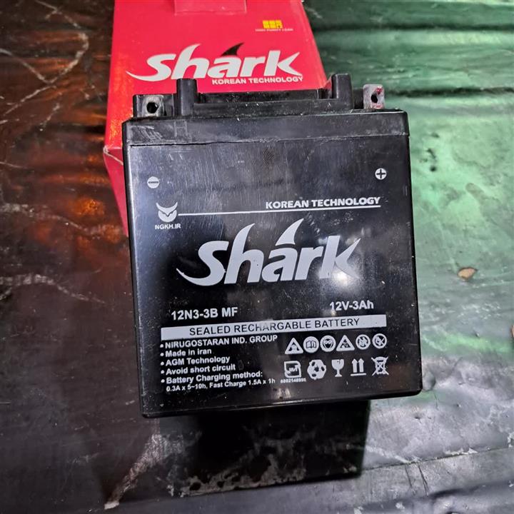 باطری ۳A آمپر ۱۲v ولت برند SHARK